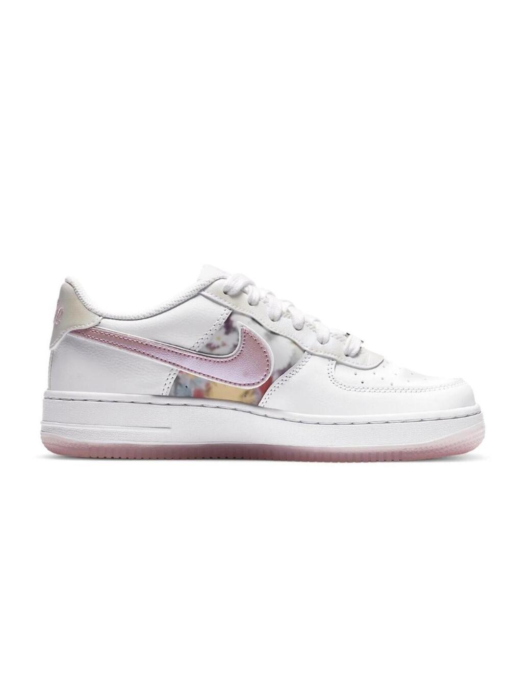 Nike Air Force 1 Low LV8 Authentic White Floral Sneakers Youth Size 5Y